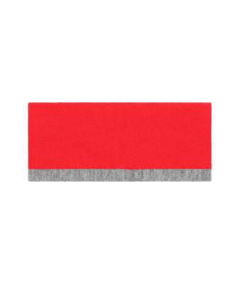 Unisex Reversible Headband Red/grey-heather 11119