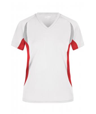Damen Ladies' Running-T White/red 7460